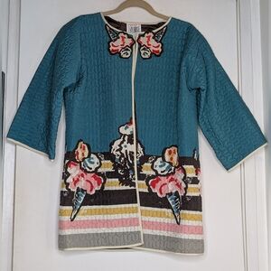 VERY VOLLBRACH Vintage Quilted Ice Cream Cone Jacket size small